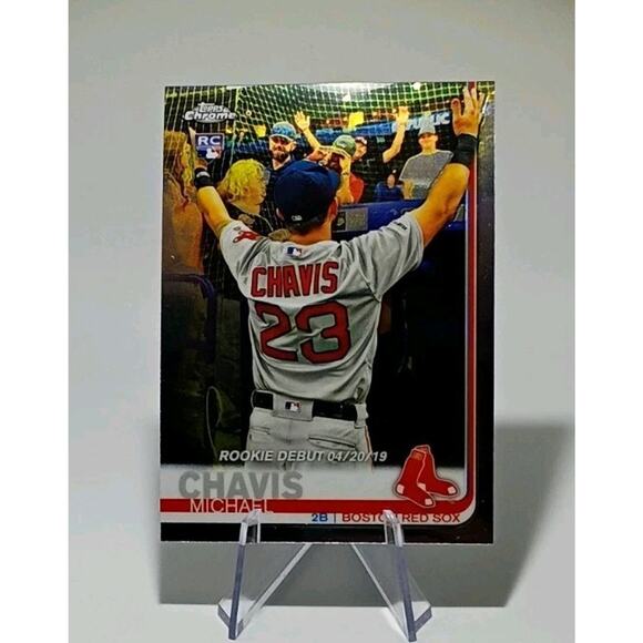 2019 Topps Chrome Update Series - Rookie Debut Michael Chavis #57 Boston Red Sox - Picture 2 of 5